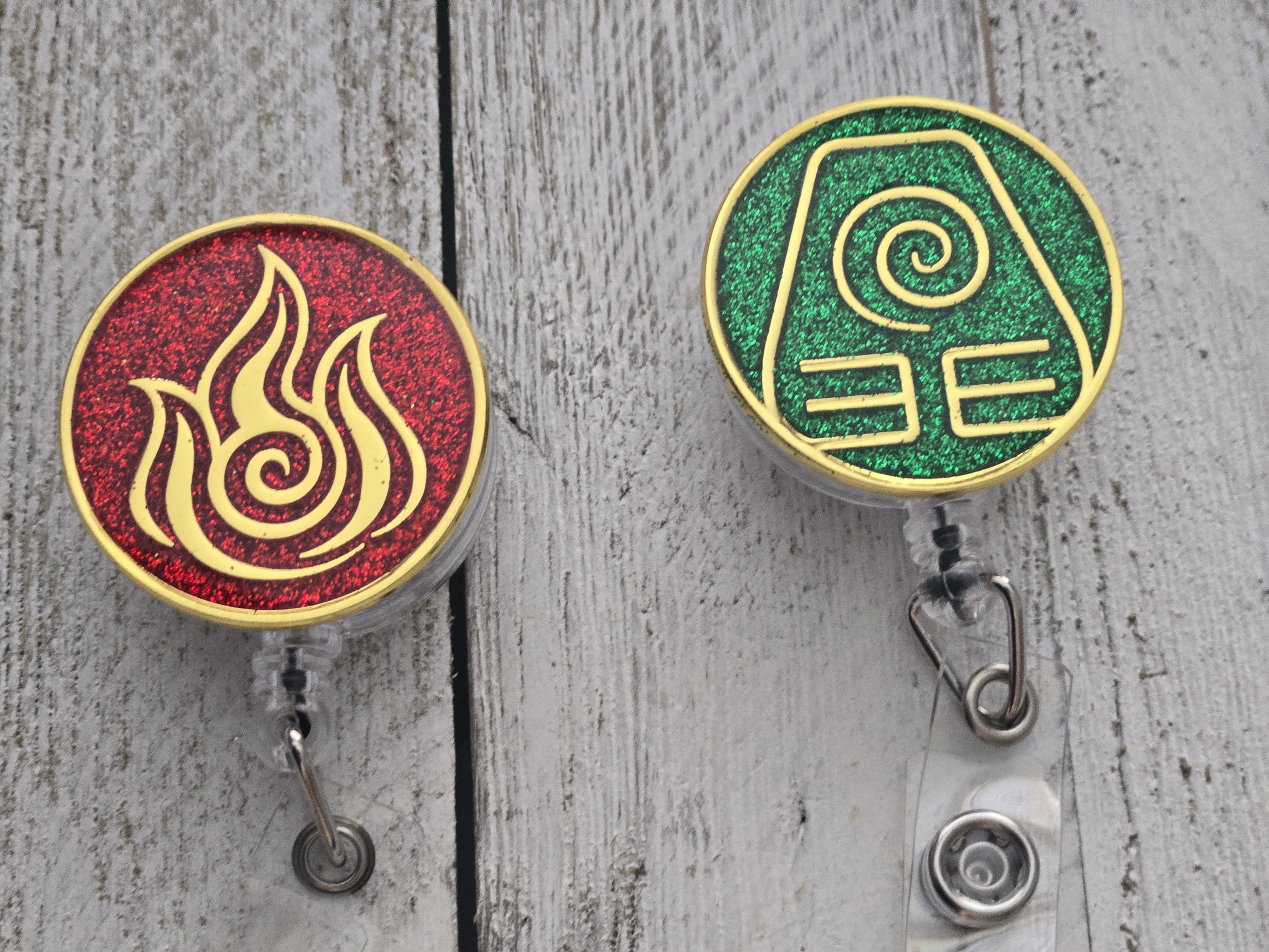 Avatar Earth Kingdom Badge Reel – Retractable Work ID Holder