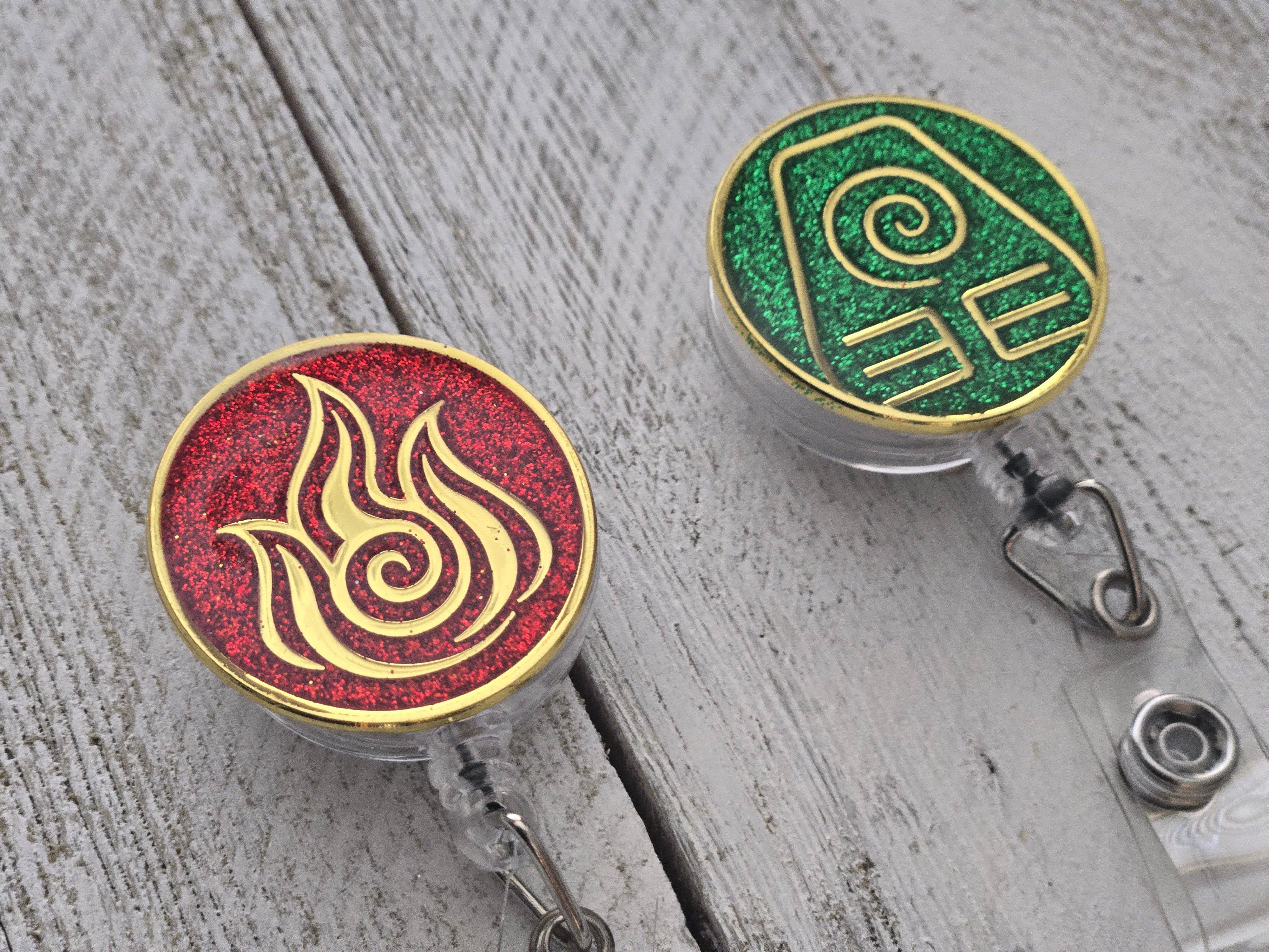 Avatar Earth Kingdom Badge Reel – Retractable Work ID Holder