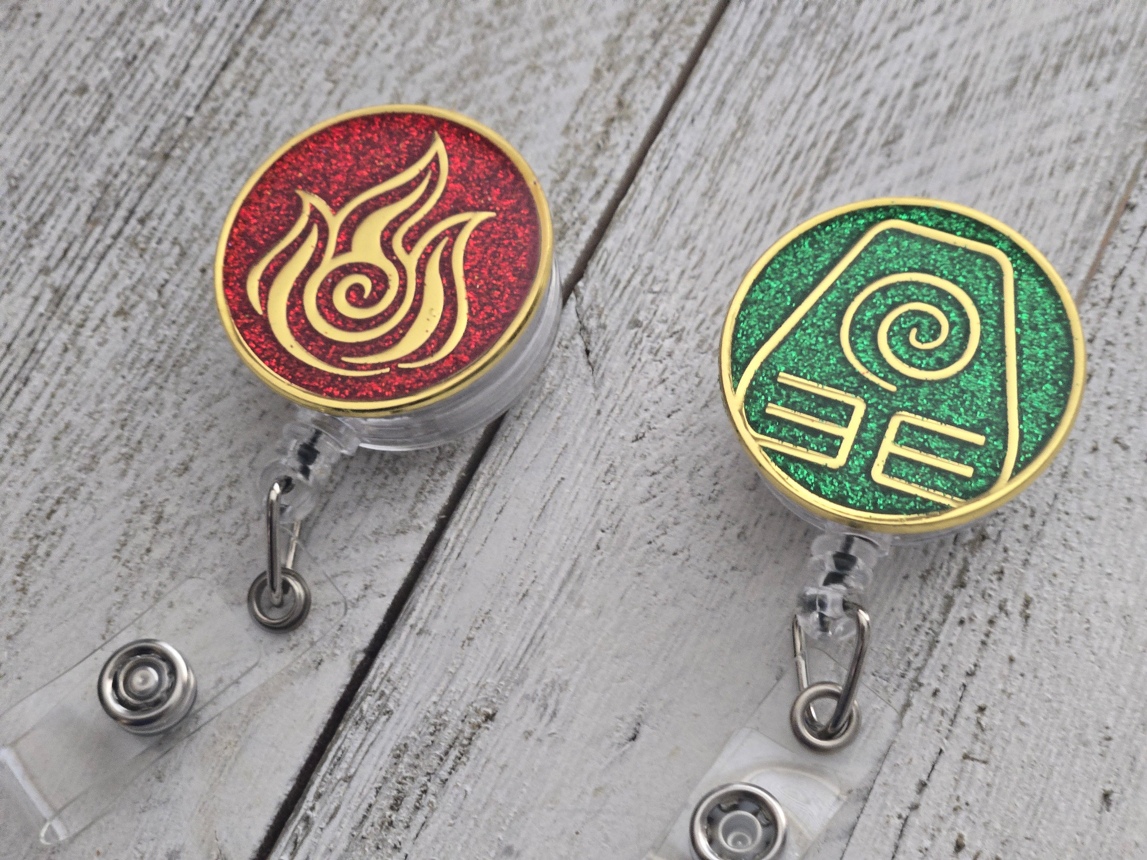 Avatar Earth Kingdom Badge Reel – Retractable Work ID Holder