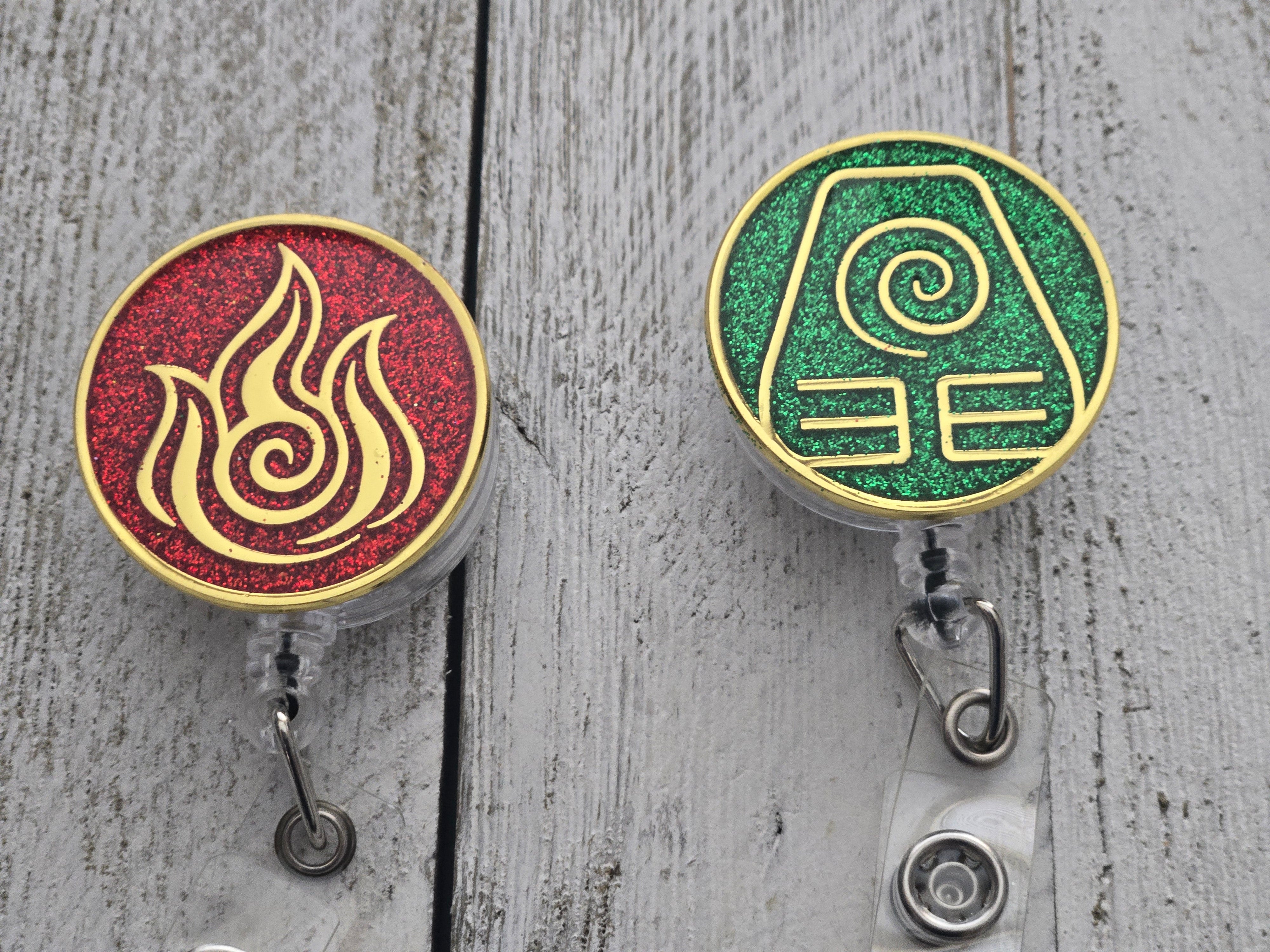 Avatar Earth Kingdom Badge Reel – Retractable Work ID Holder