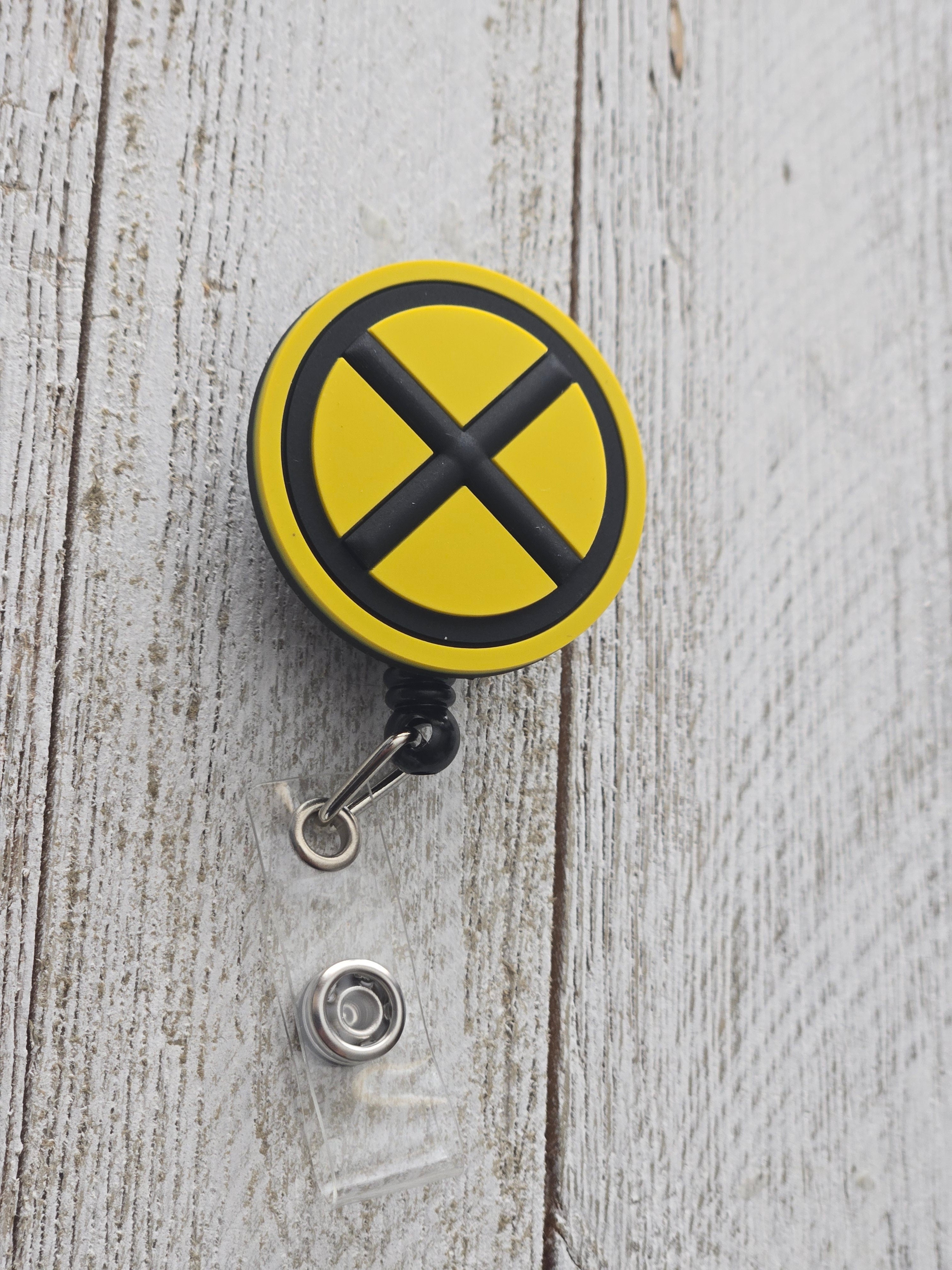 X-Men Yellow & Black Original Badge Reel – Retractable Work ID Holder