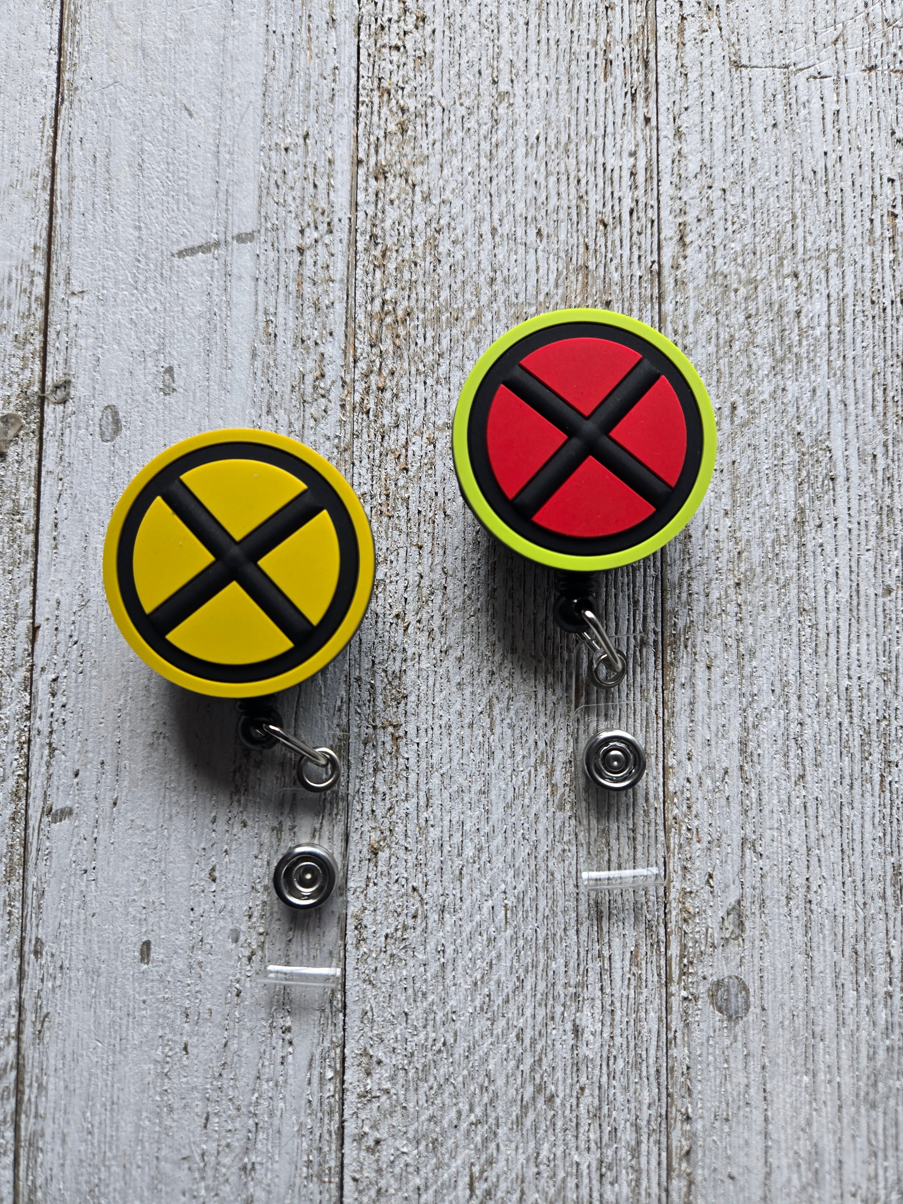 X-Men Yellow & Black Original Badge Reel – Retractable Work ID Holder