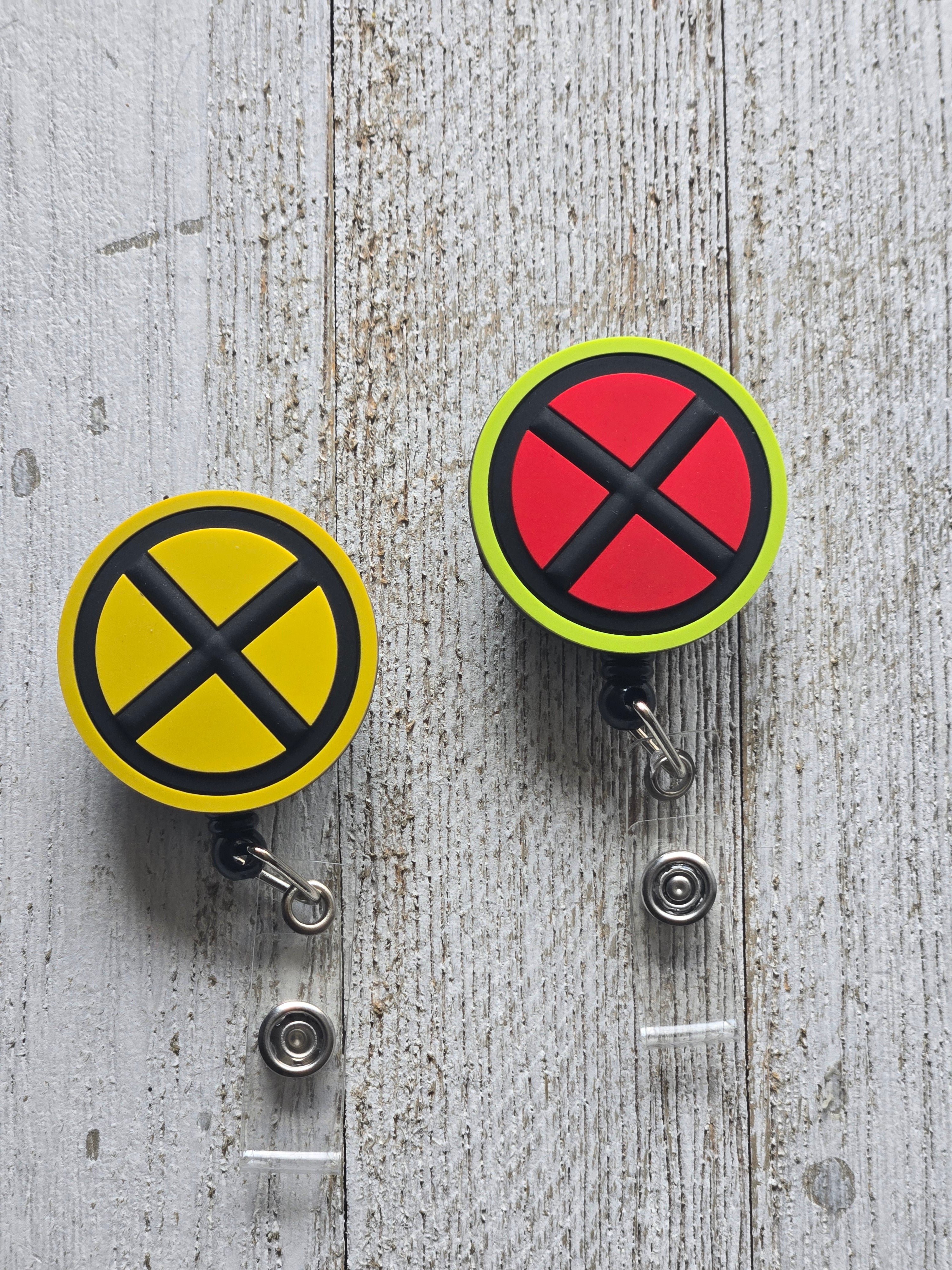 X-Men Yellow & Black Original Badge Reel – Retractable Work ID Holder