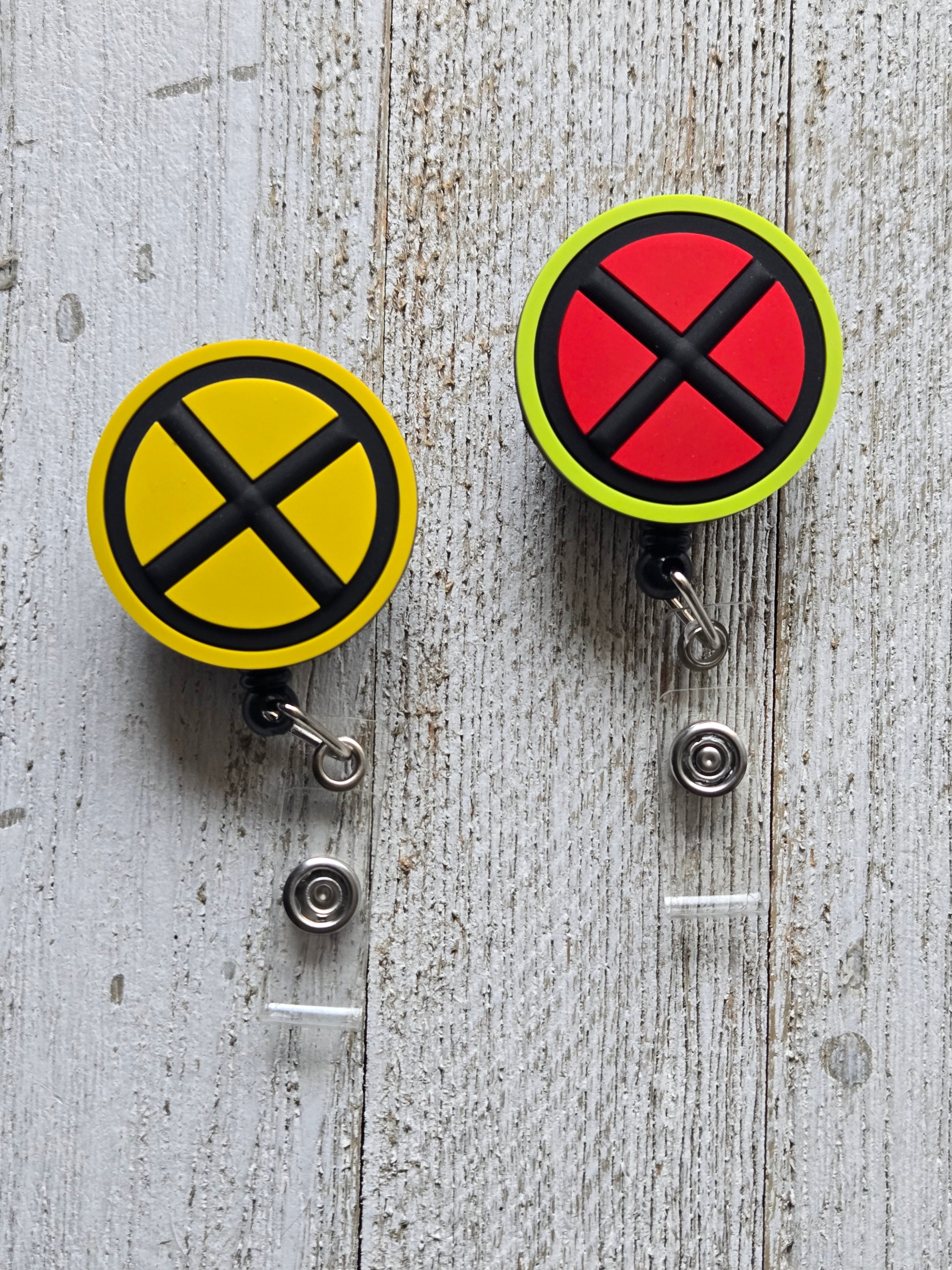 X-Men Yellow & Black Original Badge Reel – Retractable Work ID Holder