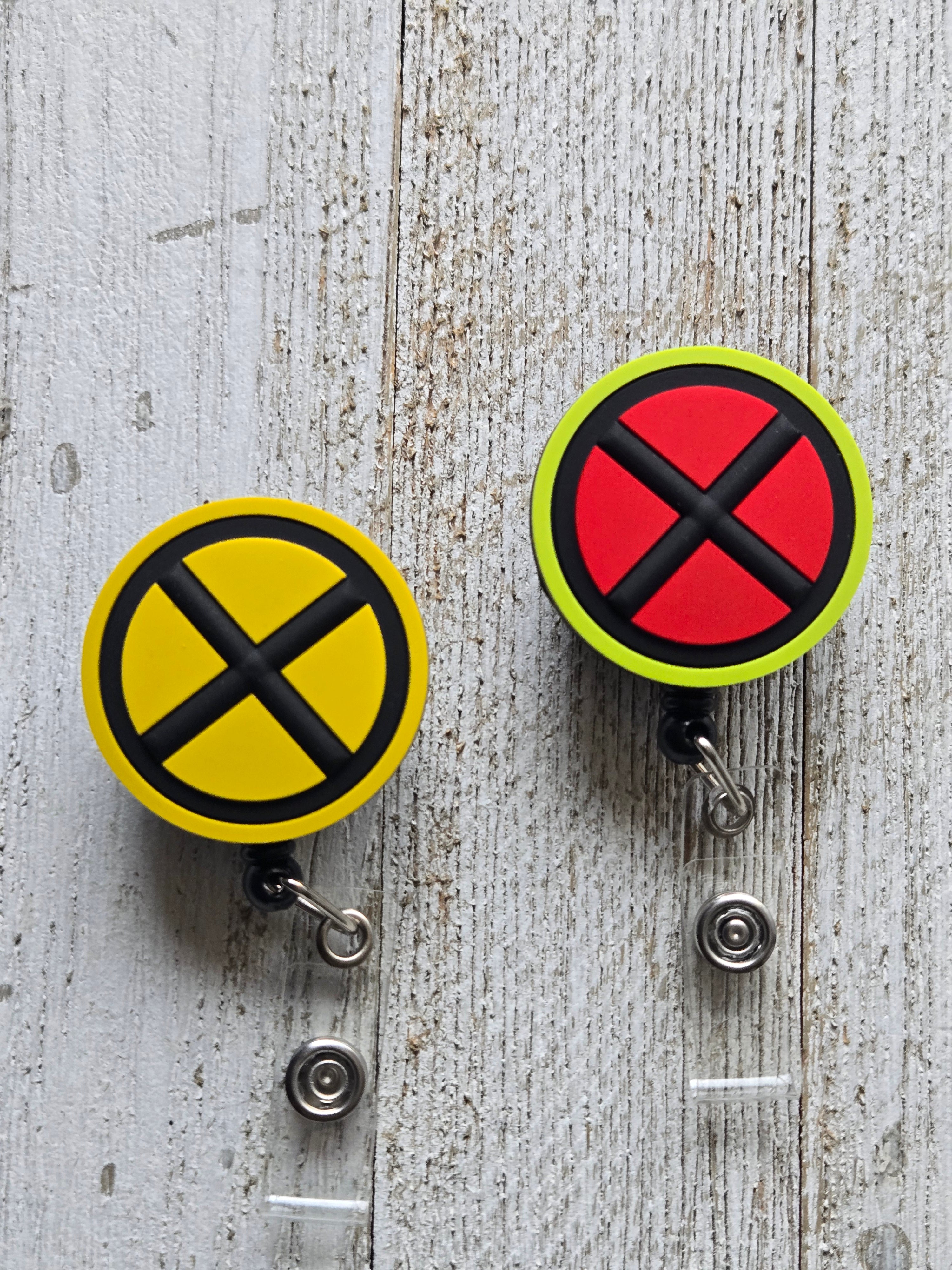 X-Men Yellow & Black Original Badge Reel – Retractable Work ID Holder