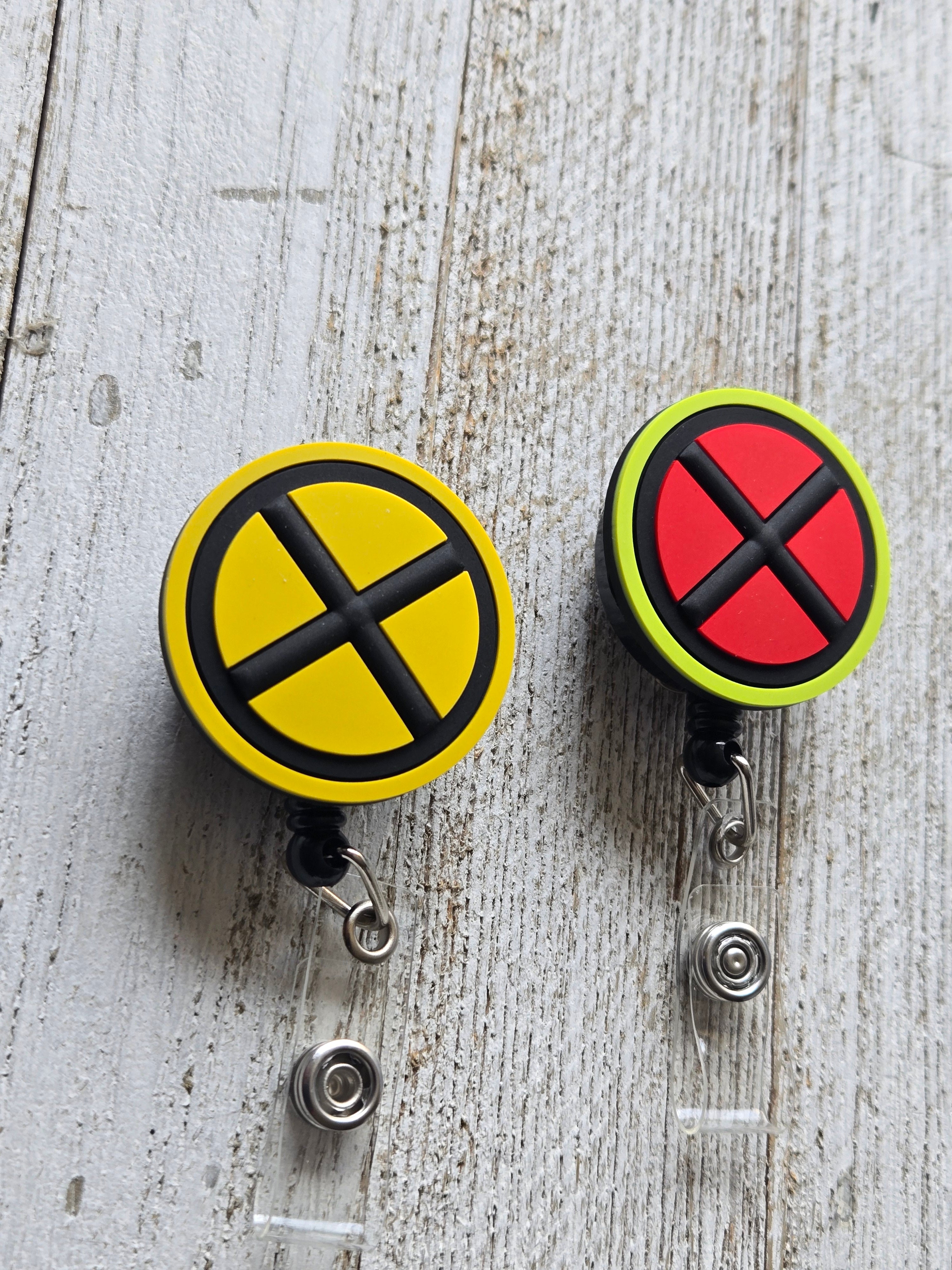 X-Men Yellow & Black Original Badge Reel – Retractable Work ID Holder