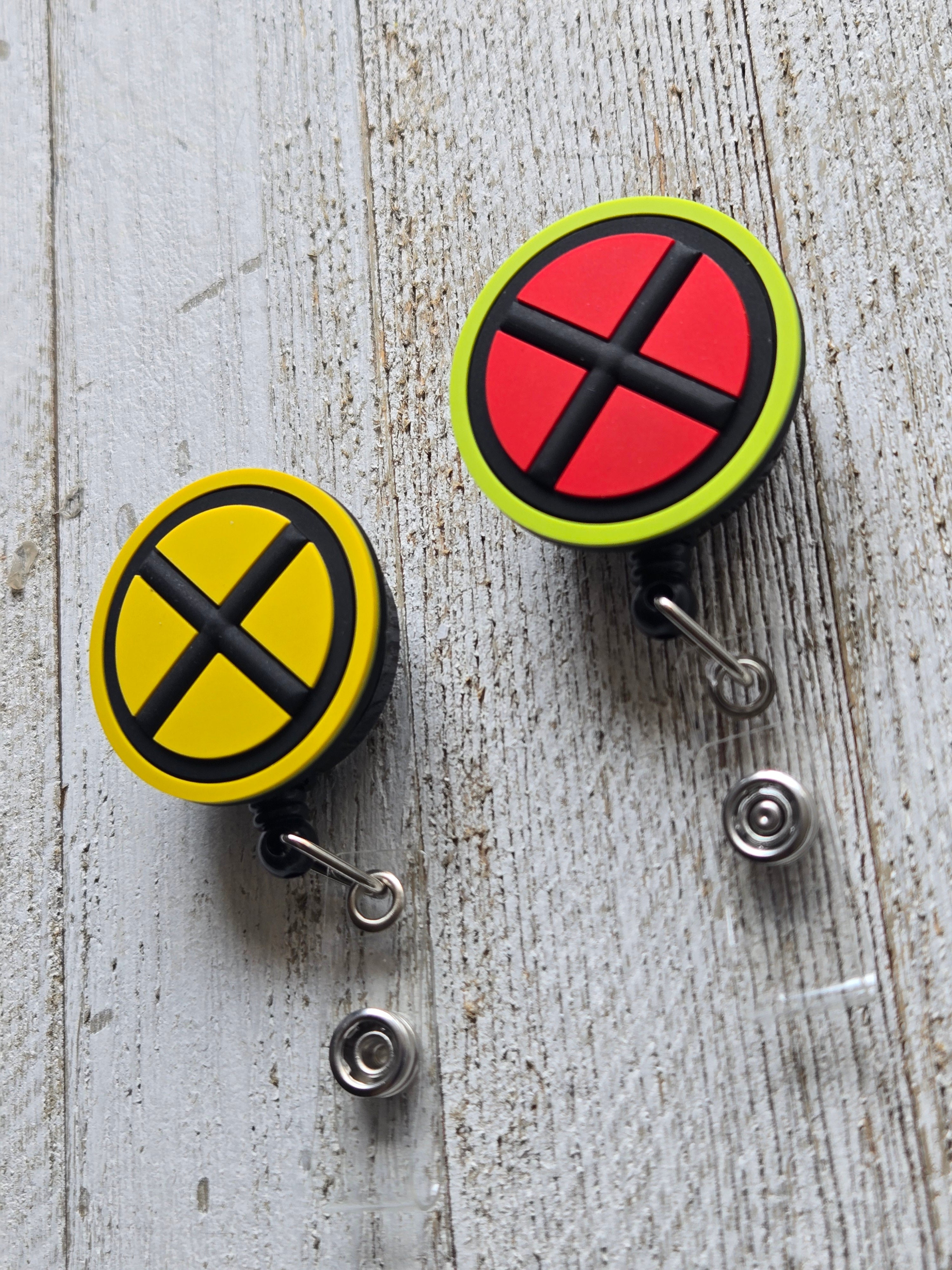 X-Men Yellow & Black Original Badge Reel – Retractable Work ID Holder