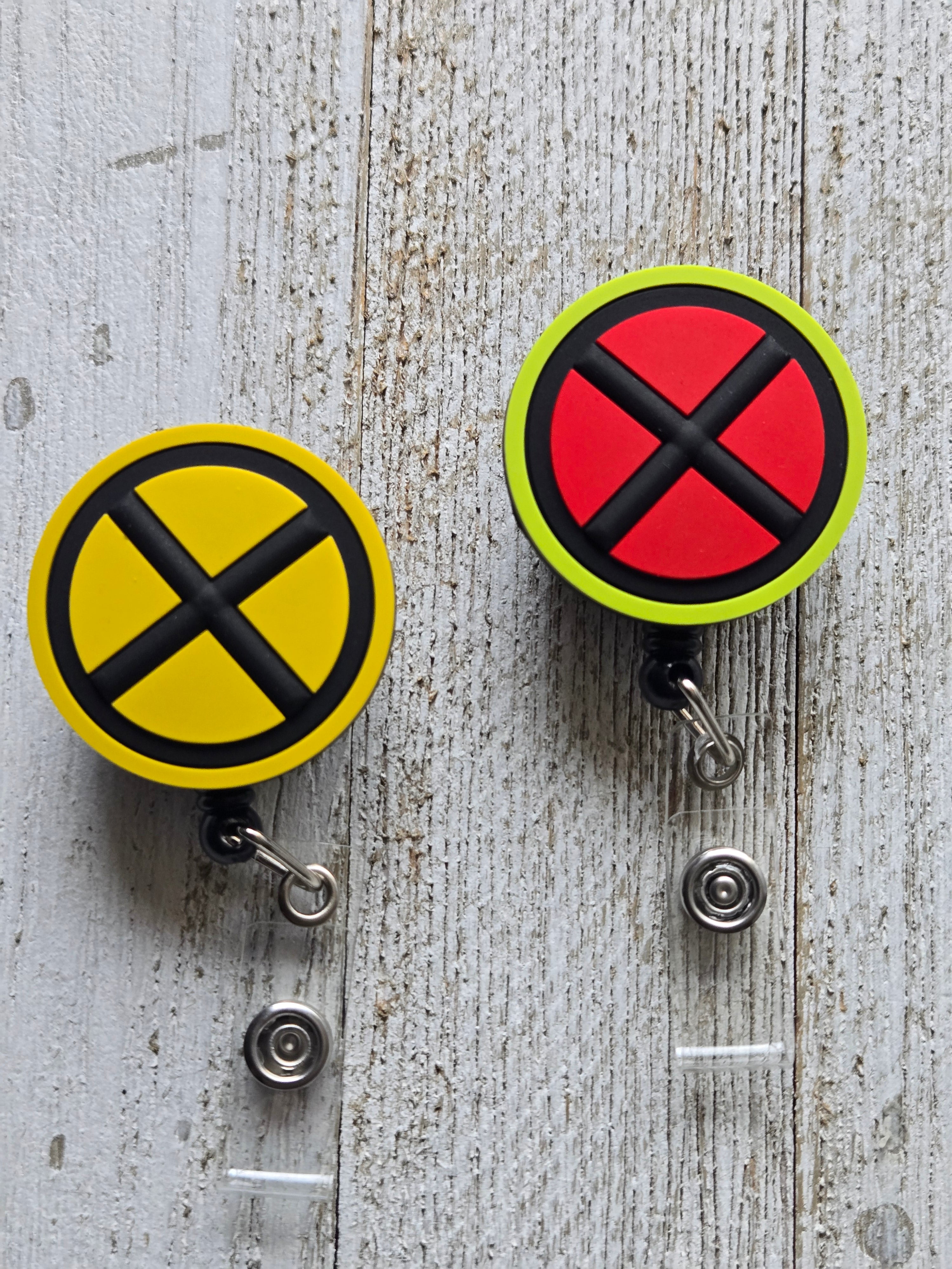 X-Men Yellow & Black Original Badge Reel – Retractable Work ID Holder