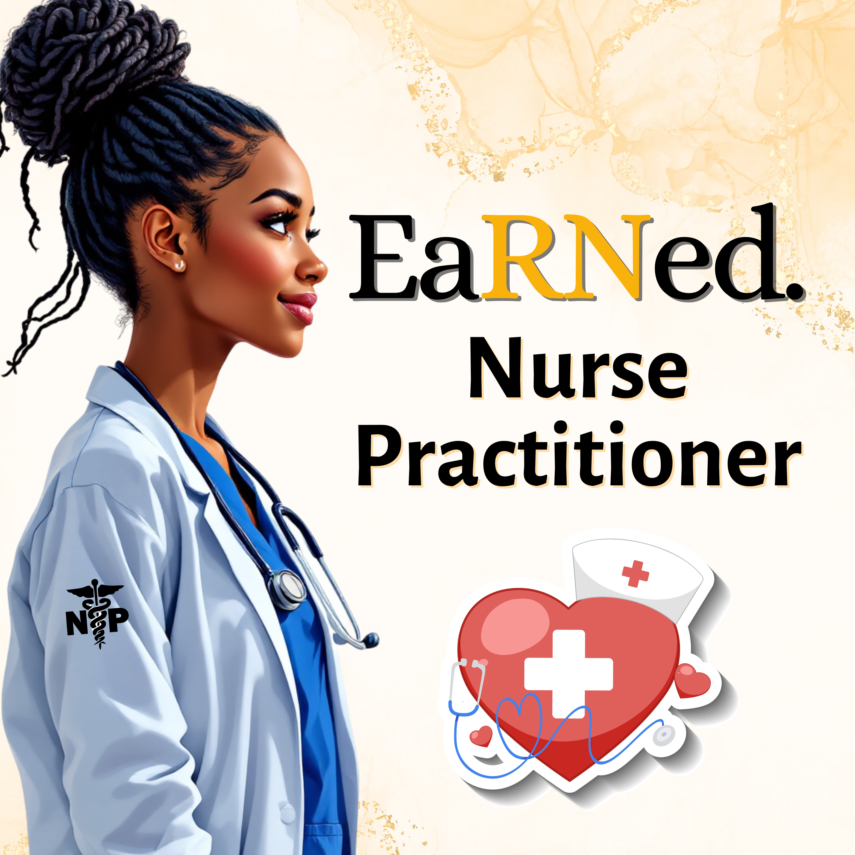 Custom/Personalized EaRNed NP Female ID Badge