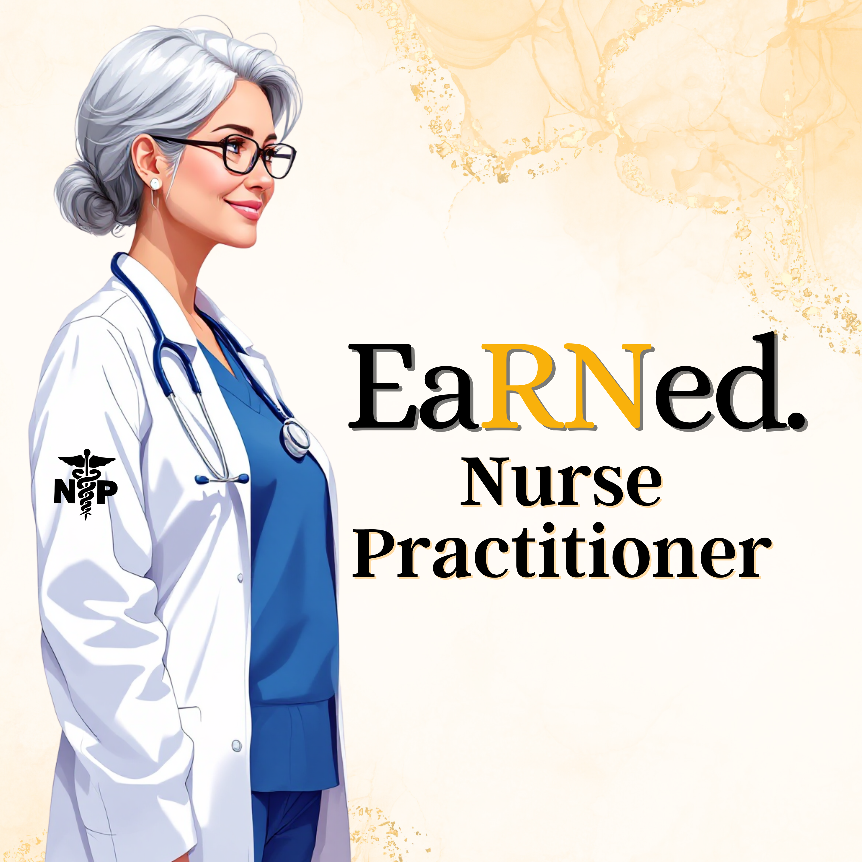 Custom/Personalized EaRNed NP Female ID Badge