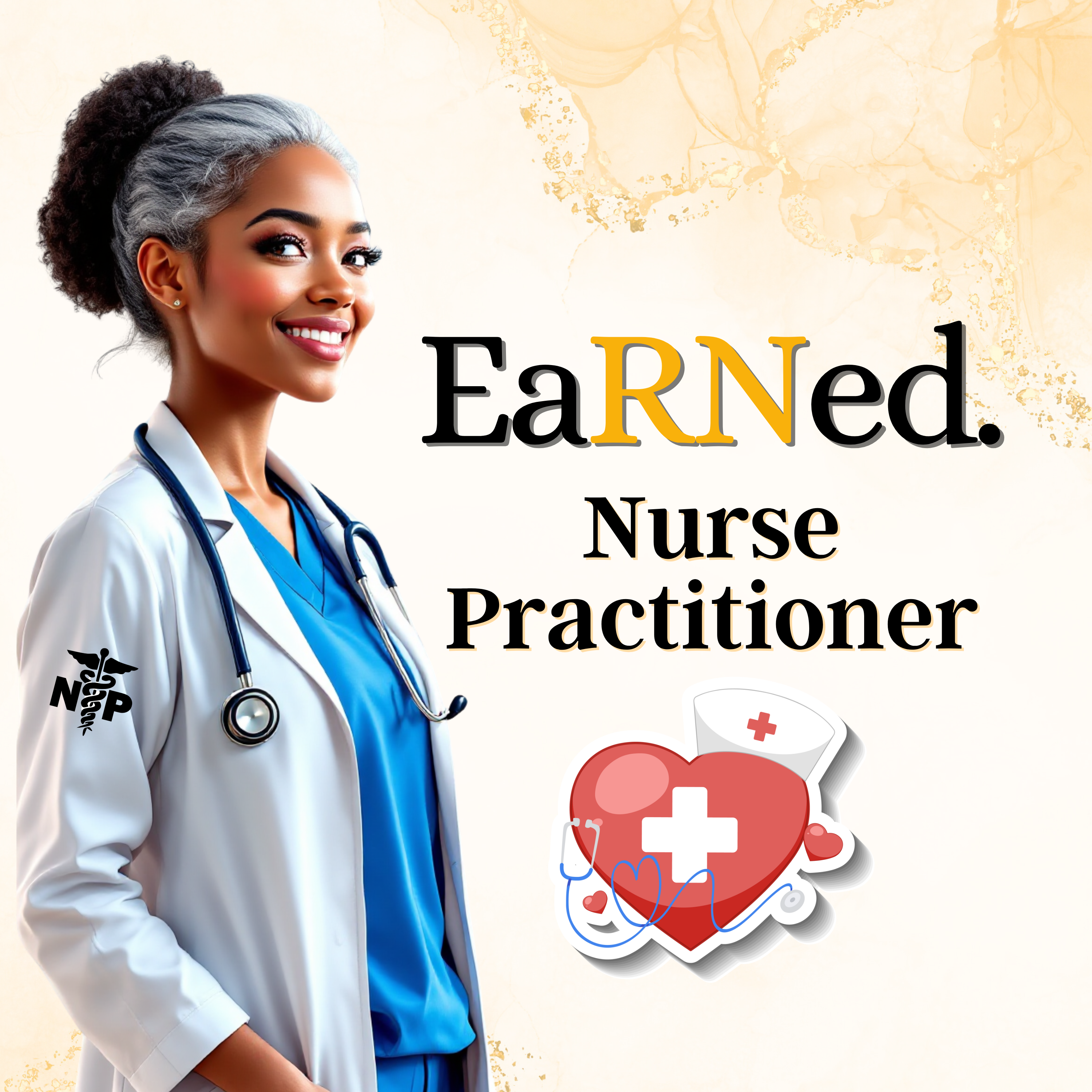 Custom/Personalized EaRNed NP Female ID Badge