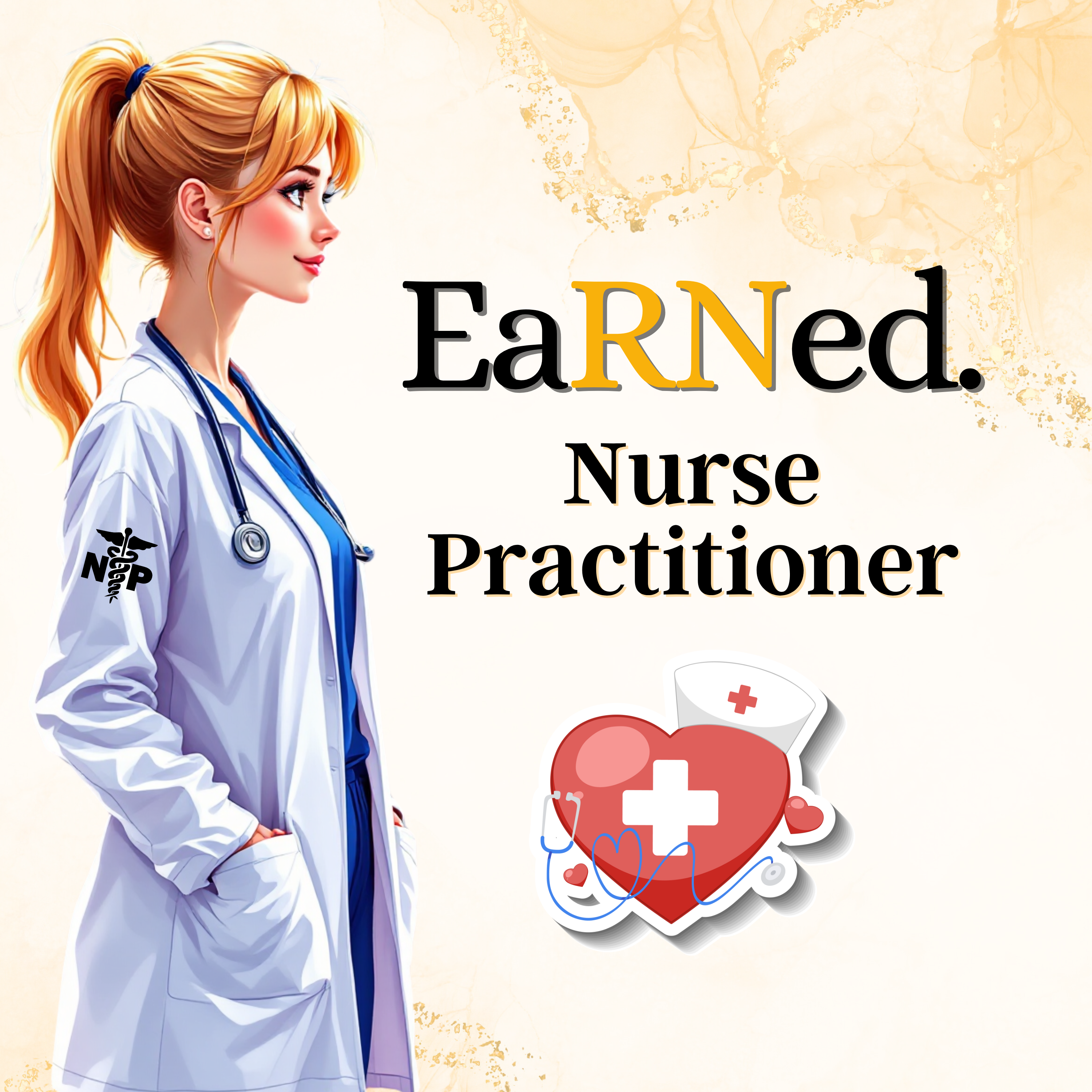 Custom/Personalized EaRNed NP Female ID Badge