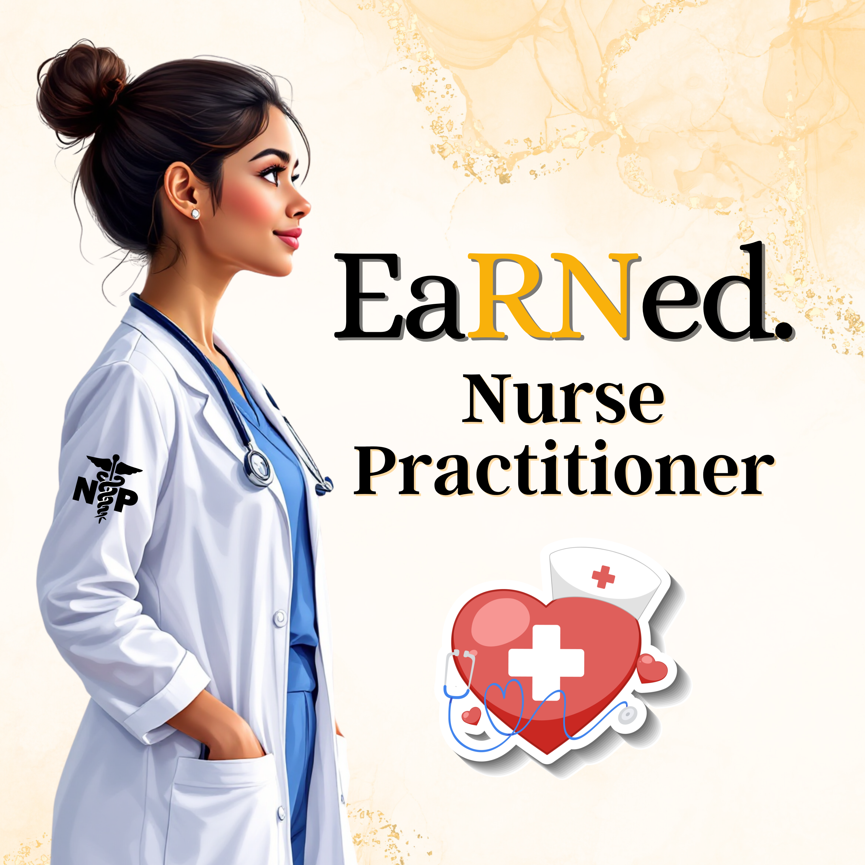 Custom/Personalized EaRNed NP Female ID Badge