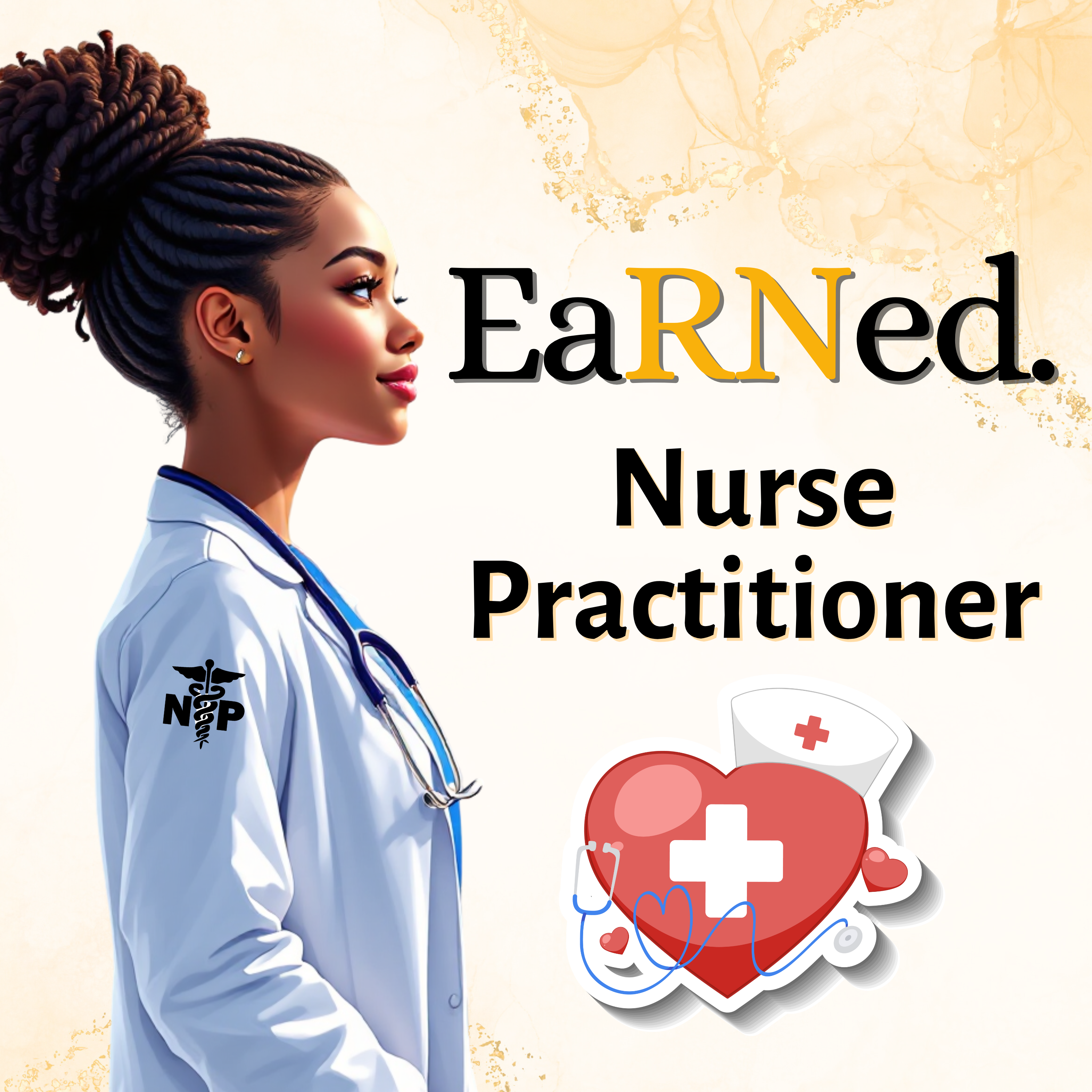 Custom/Personalized EaRNed NP Female ID Badge