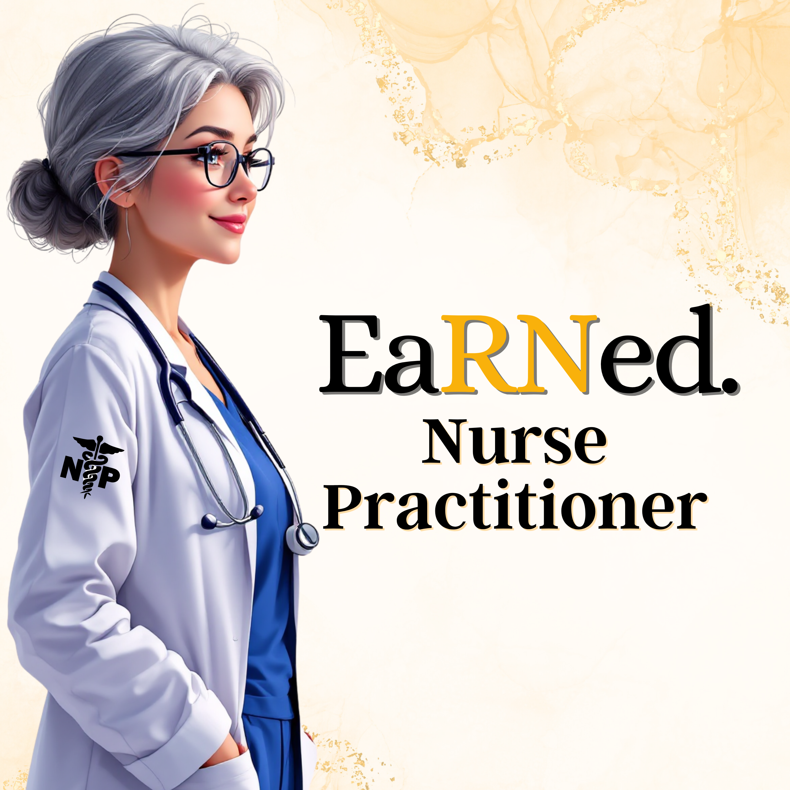 Custom/Personalized EaRNed NP Female ID Badge