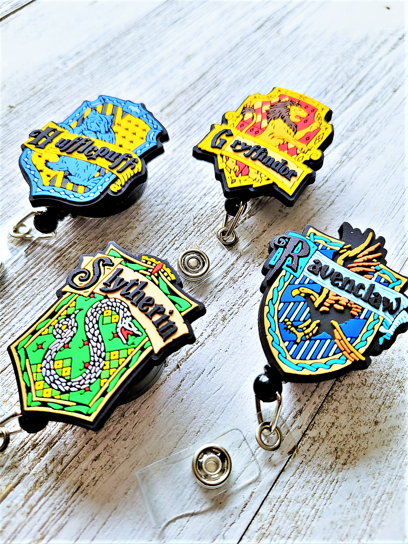 Houses of Hogwarts ID Retractable Badge Reels