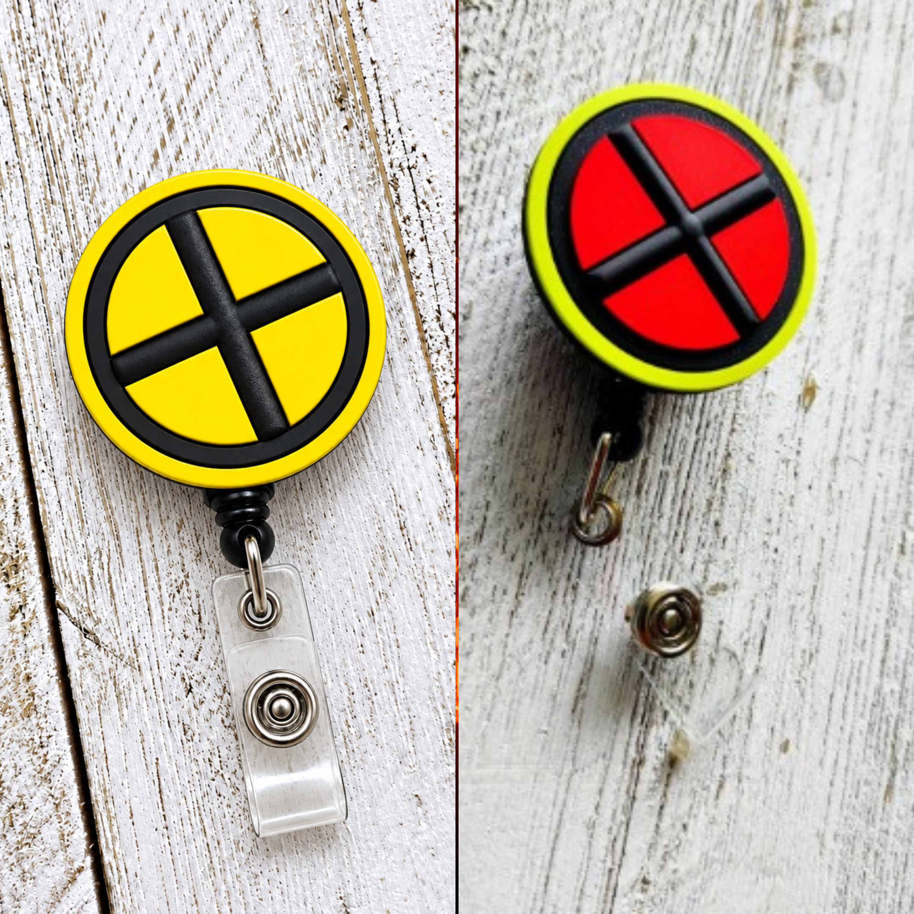 X-Men Yellow & Black Original Badge Reel – Retractable Work ID Holder