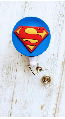 Superman 'Man of Steel' Retractable Badge Reel