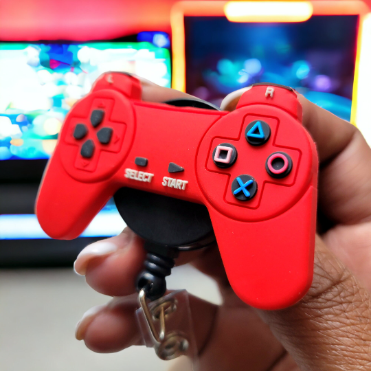 Gamer PS1 Playstation Nostalgia Controller ID Retractable Badge Reel – Pro Badge  Reels